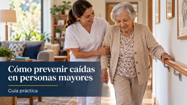 Cómo prevenir caídas en personas mayores - Guía práctica
