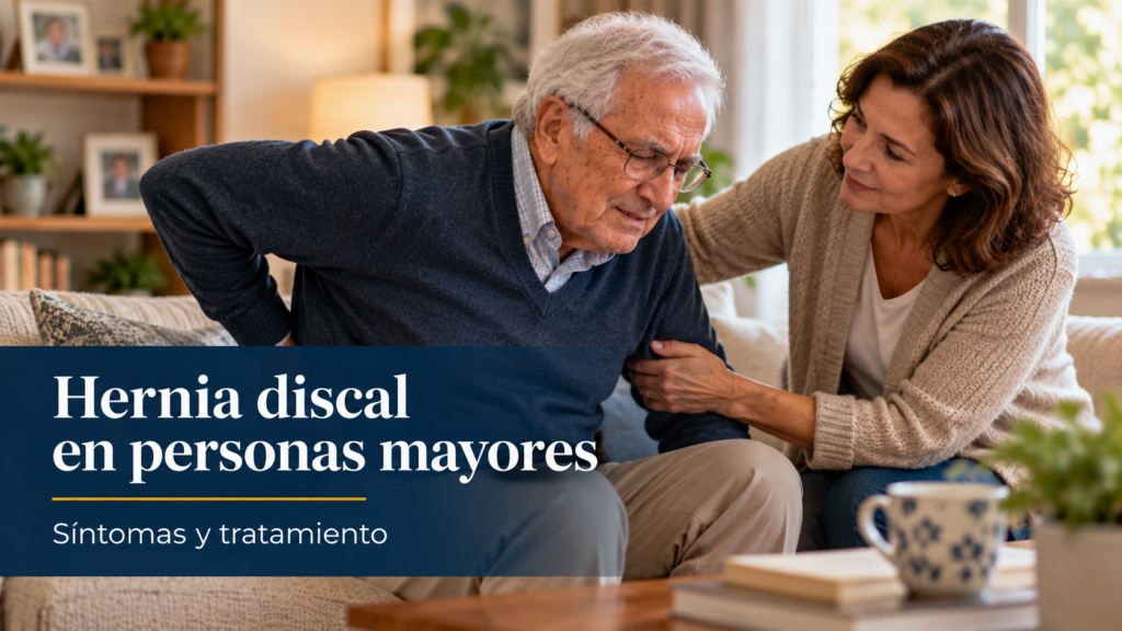 Hernia discal en personas mayores - Síntomas y tratamiento