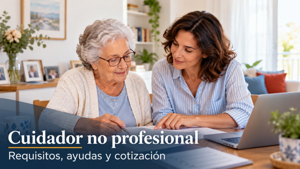 Cuidador no profesional - Requisitos, ayudas y cotización