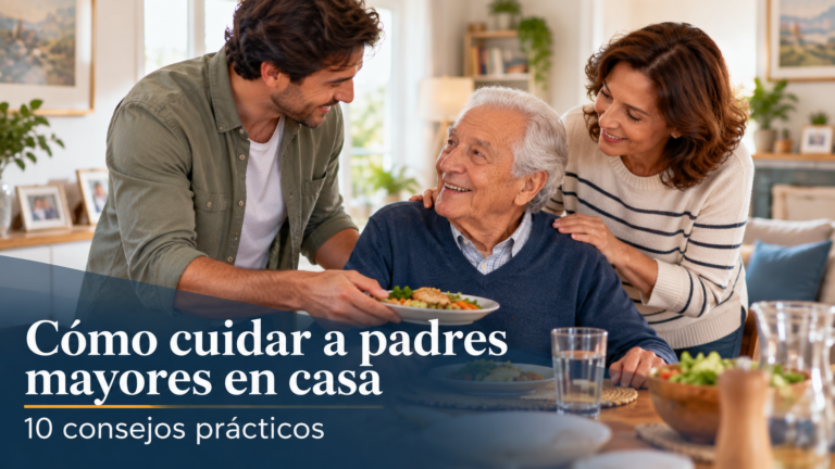 Cómo cuidar a padres mayores en casa - 10 consejos prácticos