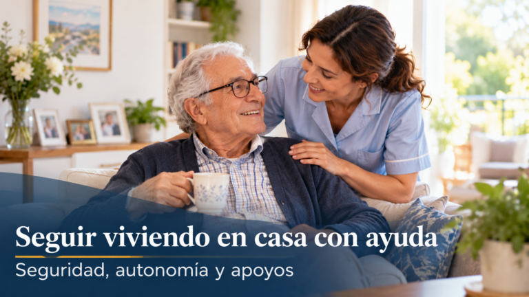 Seguir viviendo en casa con ayuda - Seguridad, autonomía y apoyos